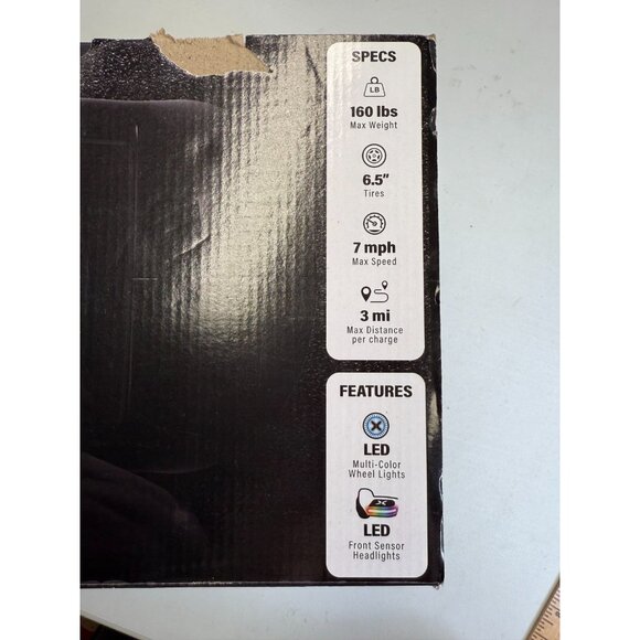 Hover-1 Blast Electric Hover board LED Wheels LED Sensor Black 7 Mph Tested Work - Picture 6 of 13